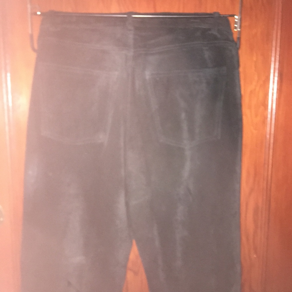 Brandon Thomas Black Suede Lined Pants Size 4
